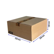 Kartondoboz, A59, 350x350x150 mm TF doboz Kartondoboz, A59, 350x350x150 mm TF doboz