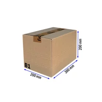Kartondoboz, B1, 300x200x200 mm TF, 5 rétegű TF doboz Kartondoboz, B1, 300x200x200 mm TF, 5 rétegű TF doboz