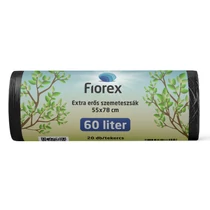 Szemeteszsák extra erős, 60 literes 550x780x0,025 mm - 20 db/tekercs