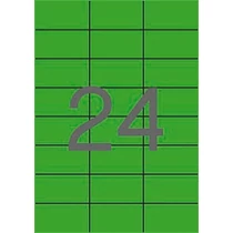 Etikett, 70x37 mm, színes, APLI, zöld, 2400 etikett/csomag