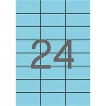 Etikett, 70x37 mm, színes, APLI, pasztell kék, 480 etikett/csomag