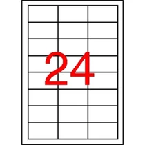 Etikett, 64,6x33,8 mm, poliészter, időjárásálló, fehér, APLI, 2400 etikett/csomag