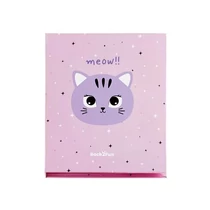 Cicás jegyzetfüzet, öntapadós kiegészítőkkel, APLI Back2Fun, rózsaszín