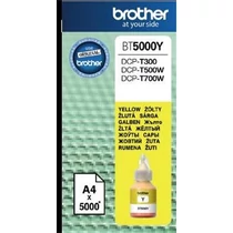 BT5000Y Tinta DCP T-300, 500W, 700W nyomtatókhoz, BROTHER, sárga, 5k