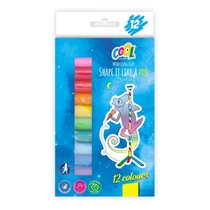 Gyurma, színes, 12 darabos, 200 g, COOL BY VICTORIA