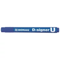 Alkoholos marker, 2-4 mm, kúpos, DONAU "D-signer U", kék