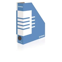 Iratpapucs, karton, 80 mm, DONAU, kék-fehér