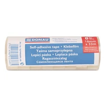 Ragasztószalag, 18 mm x 33 m, DONAU, átlátszó - 8db