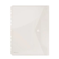 Irattartó tasak, A4, PP, patentos, lefűzhető, DONAU, áttetsző