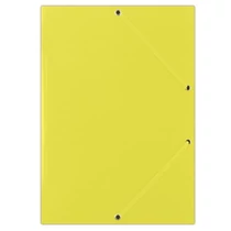 Gumis mappa, karton, A4, DONAU "Standard", citromsárga