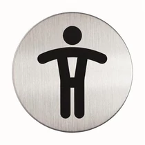 Információs piktogram, öntapadó, DURABLE "Férfi WC"