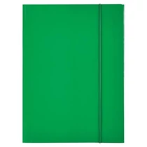 Gumis mappa, 15 mm, karton, A4, ESSELTE "Economy", zöld