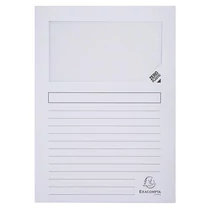 Mappa, ablakos, karton, EXACOMPTA "Forever®", fehér