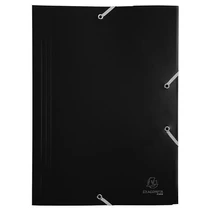 Gumis mappa, PP, A4, EXACOMPTA "Opaque", fekete