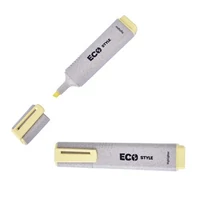 Szövegkiemelő, 1-4 mm, FLEXOFFICE HL05 Eco Style, sárga