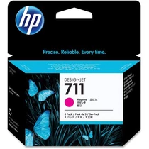 CZ135A Tintapatron DesignJet T120, T520, nyomtatókhoz, HP 711, magenta, 29ml - 3db