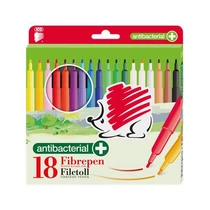 Filctoll készlet, 1 mm, antibakteriális, ICO Süni 300, 18 különböző szín