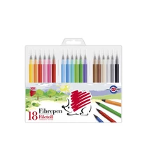 Filctoll készlet, 1 mm, ICO Süni 300, 18 különböző szín