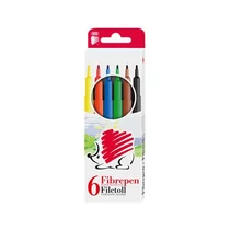 Filctoll készlet, 1 mm, ICO Süni 300, 6 különböző szín