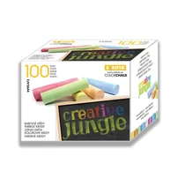 Táblakréta, kerek, "Creative Jungle", vegyes színek - 100db