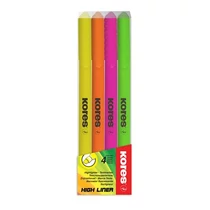 Szövegkiemelő készlet, 0,5-3,5 mm, KORES, 4 különböző szín - 4db