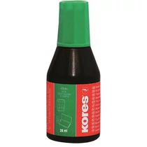 Bélyegzőfesték, 28 ml, KORES, zöld