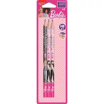 Grafitceruza, HB, háromszögletű, MAPED "Barbie" - 6 darab