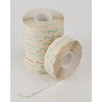 Árazógépszalag, 22x16 mm, METO, fehér - 5 tekercs