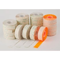 Árazógépszalag, 22x16 mm, METO, narancs - 5 tekercs