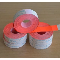 Árazógépszalag, 19x16 mm, METO, piros - 5 tekercs