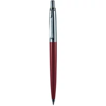 Golyóstoll, 0,8 mm, nyomógombos, piros tolltest, PAX, kék