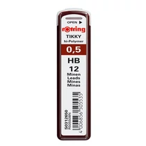 Grafitbél, HB, 0,5 mm, ROTRING - 12db