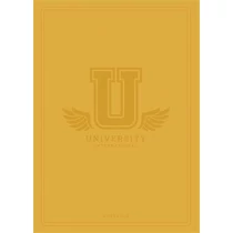 Füzet, tűzött, A5, kockás, 60 lap, SHKOLYARYK "University International", vegyes