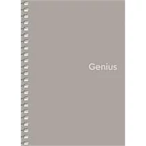 Spirálfüzet, A6, kockás, 80 lap, PP borító, SHKOLYARYK "Genius", vegyes