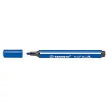 Filctoll, 1,5-2 mm, rugós hegy, STABILO Trio Scribbi, kék