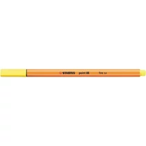 Tűfilc, 0,4 mm, STABILO "Point 88", citromsárga