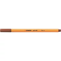 Tűfilc, 0,4 mm, STABILO "Point 88", vörösesbarna