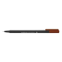 Tűfilc, 0,3 mm, STAEDTLER "Triplus 334", középbarna