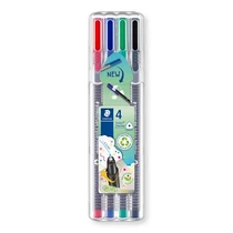 Tűfilc készlet, 0,3 mm, STAEDTLER "Triplus 334", 4 különböző szín