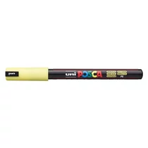 Dekormarker, 0,7 mm, UNI "Posca PC-1MR", napsárga