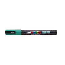 Dekormarker, 0,9-1,3 mm, UNI "Posca PC-3M", smaragdzöld