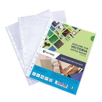 Genotherm, lefűzhető, A4, 50 mikron, narancsos felület, VICTORIA OFFICE - 100db