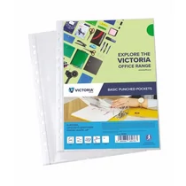 Genotherm, lefűzhető, A4, 50 mikron, víztiszta, VICTORIA OFFICE - 100db