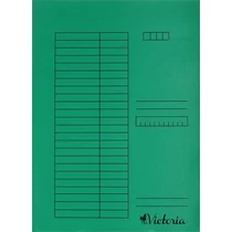 Gyorsfűző, karton, A4, VICTORIA OFFICE, zöld