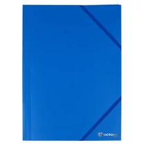 Gumis mappa, 15 mm, PP, A4, VICTORIA OFFICE, kék