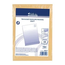 Redős-talpas tasak csomag, TB4, szilikonos, 40 mm talp, VICTORIA PAPER, barna kraft