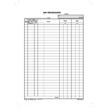 Nyomtatvány, napi pénztárjelentés, 25x4, A4, VICTORIA PAPER "B.13-25