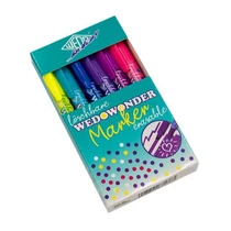 Filctoll készlet, 2-3 mm, törölhető, kétvégű, WEDO, Wedowonder, 6 különböző szín