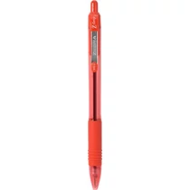 Golyóstoll, 0,27 mm, nyomógombos, ZEBRA "Z-Grip", piros