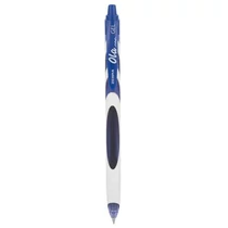 Zseléstoll, 0,38 mm, nyomógombos, ZEBRA OLA, kék